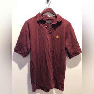 Burgundy Short Sleeve Polo by